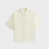 Kith Women Mari Broderie Crest Shirt - Waffle | Kith Waffle