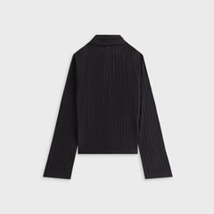 Kith Women Elvira Plisse Button Down Shirt - Ink | Kith Ink