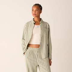 Kith Women Ora II Dobby Stripe Shirt - Turf | Kith Turf