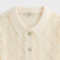 Kith Women Tori Crochet Knit Top - Silk | Kith Silk