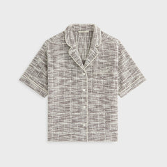 Kith Women Tweed Camp Shirt - Kindling | Kith Kindling