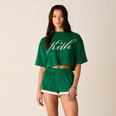 Kith Women Min Towel Terry Cropped Tee - Newt | Kith Newt