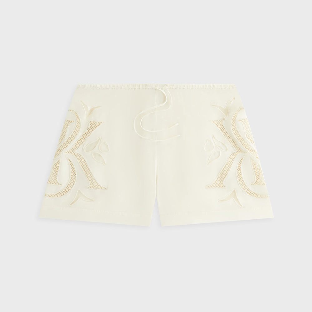 Kith Women Thea II Broderie Crest Short - Waffle | Kith Waffle