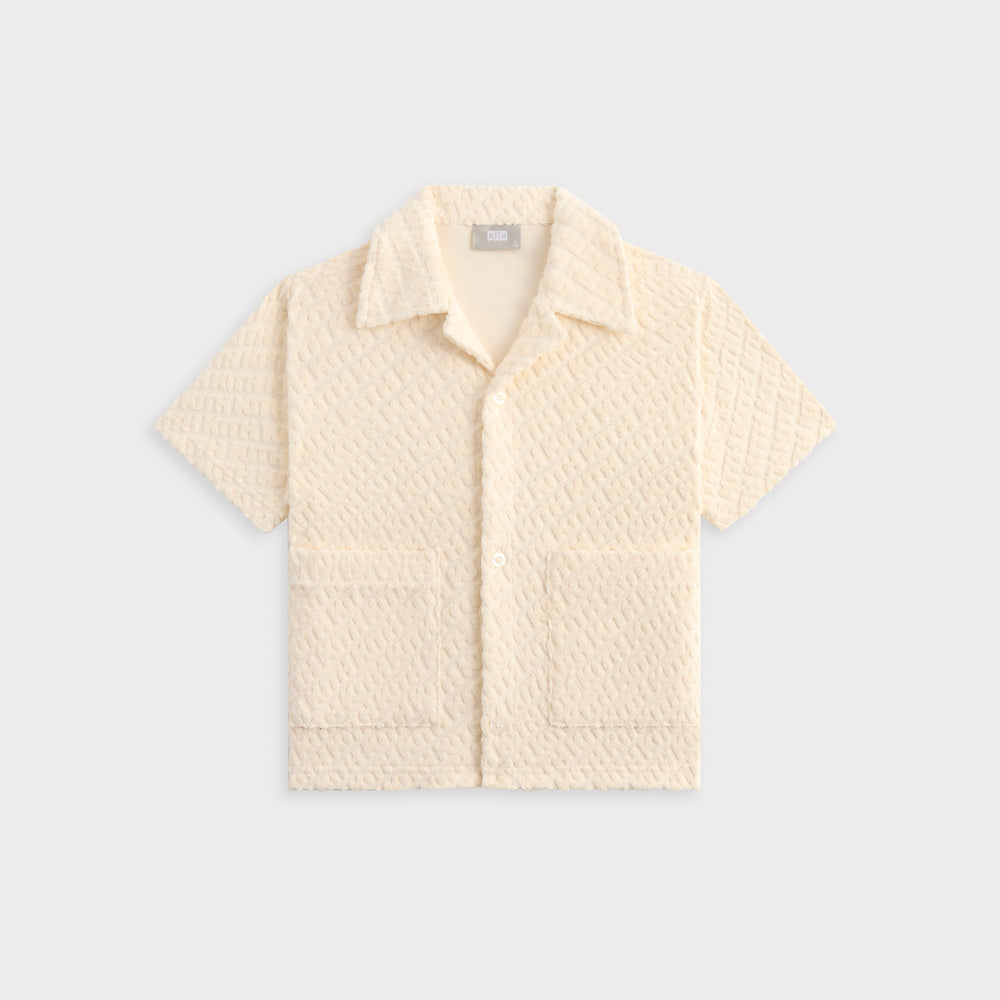 Kith Kids Monogram Terry Camp Shirt - Silk | Kith Silk