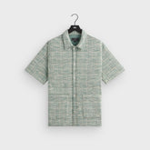 Kith Tweed Short Sleeve Boxy Collared Overshirt - Mykonos | Kith Mykonos