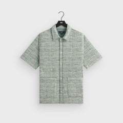 Kith Tweed Short Sleeve Boxy Collared Overshirt - Mykonos | Kith Mykonos