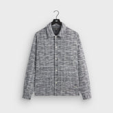Kith Tweed Long Sleeve Boxy Collared Overshirt - Nocturnal | Kith Nocturnal