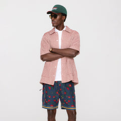 Kith Geometric Diamond Short Sleeve Boxy Collared Overshirt - Bitters | Kith Bitters