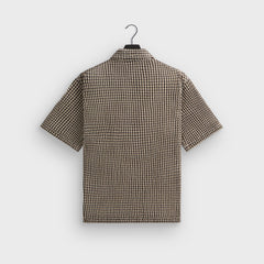 Kith Geometric Diamond Short Sleeve Boxy Collared Overshirt - Black | Kith Black