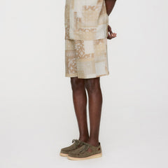 Kith Silk Lyocell Bandana Cedar Short - Canvas | Kith Canvas