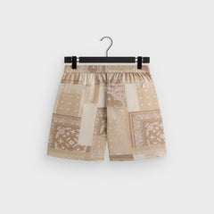 Kith Silk Lyocell Bandana Cedar Short - Canvas | Kith Canvas