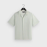 Kith Striped Thompson Camp Collar Shirt - Light Indigo | Kith Light Indigo