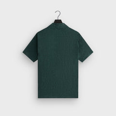 Kith Cupro Linen Short Sleeve Thompson Crossover Shirt - Stadium | Kith Stadium