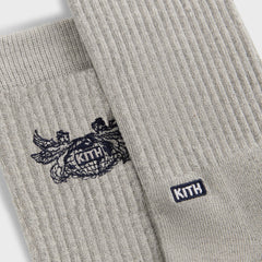 Kith Pegasus Crew Sock - Light Heather Grey | Kith Light Heather Grey