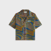 Kith Kids Moire Camp Shirt - Black | Kith Black