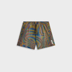 Kith Kids Moire Kai Swim Trunk - Black | Kith Black