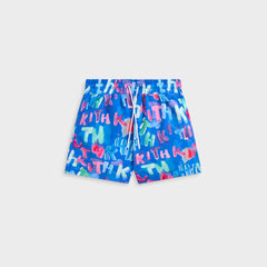 Kith Kids Kai Swim Trunk - Marina | Kith Marina