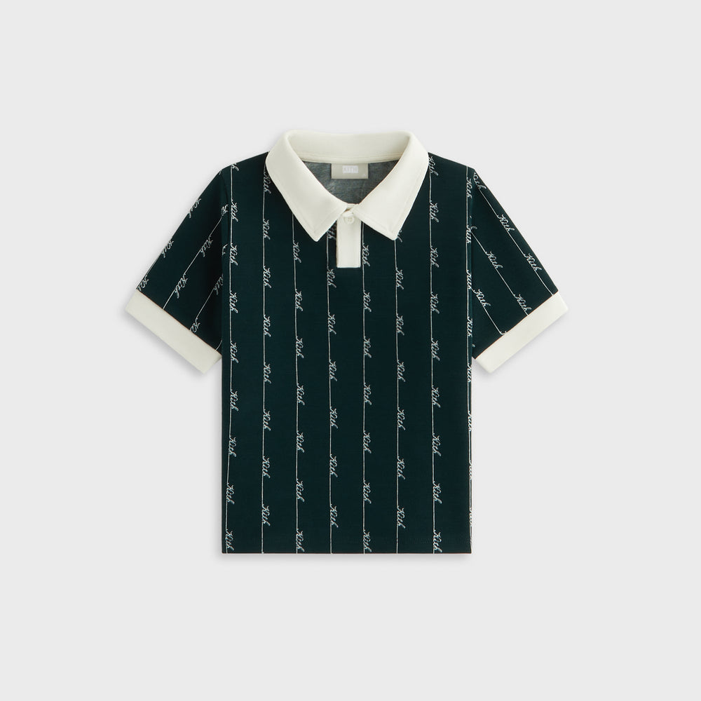 Kith Kids Script Knit Tilden Polo - Stadium | Kith Stadium