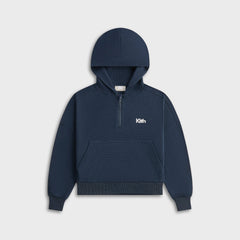 Kith Kids Waffle Nelson Quarter Zip Hoodie - Nocturnal | Kith Nocturnal
