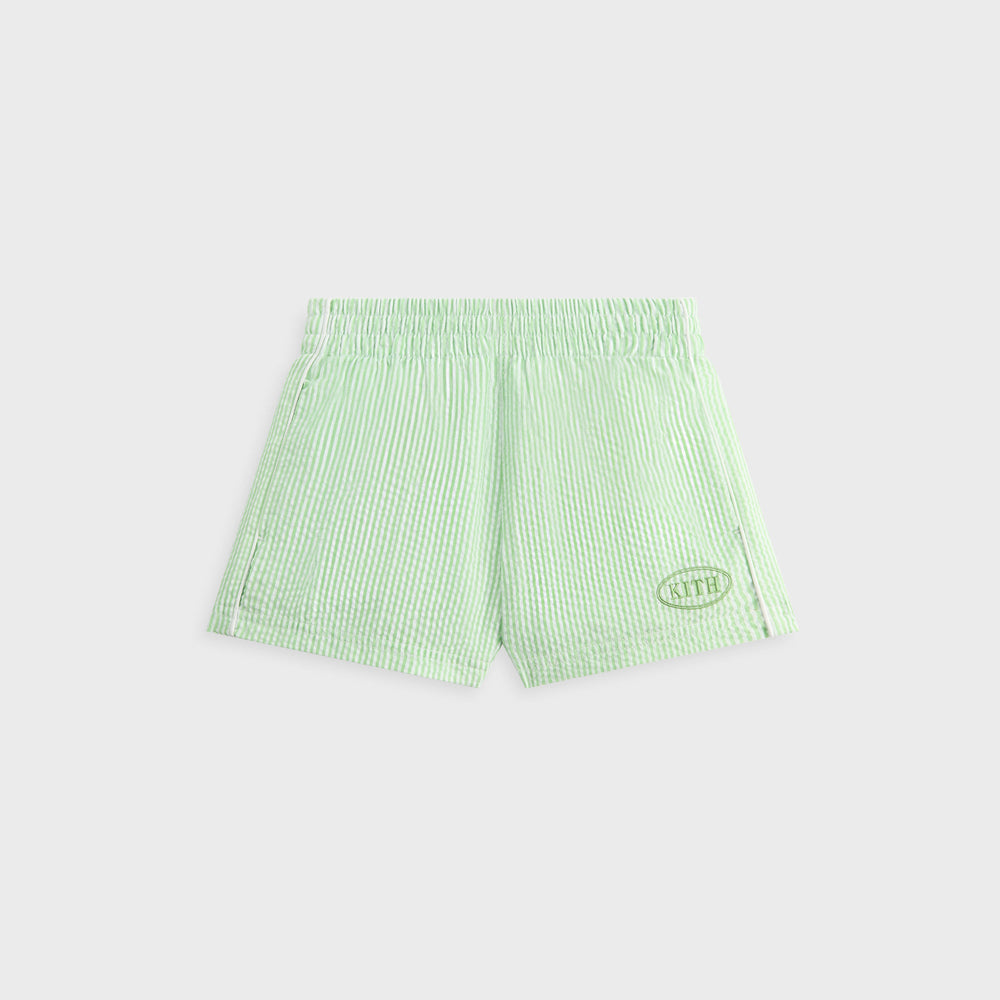 Kith Kids Seersucker Liam Short - Honeydew | Kith Honeydew