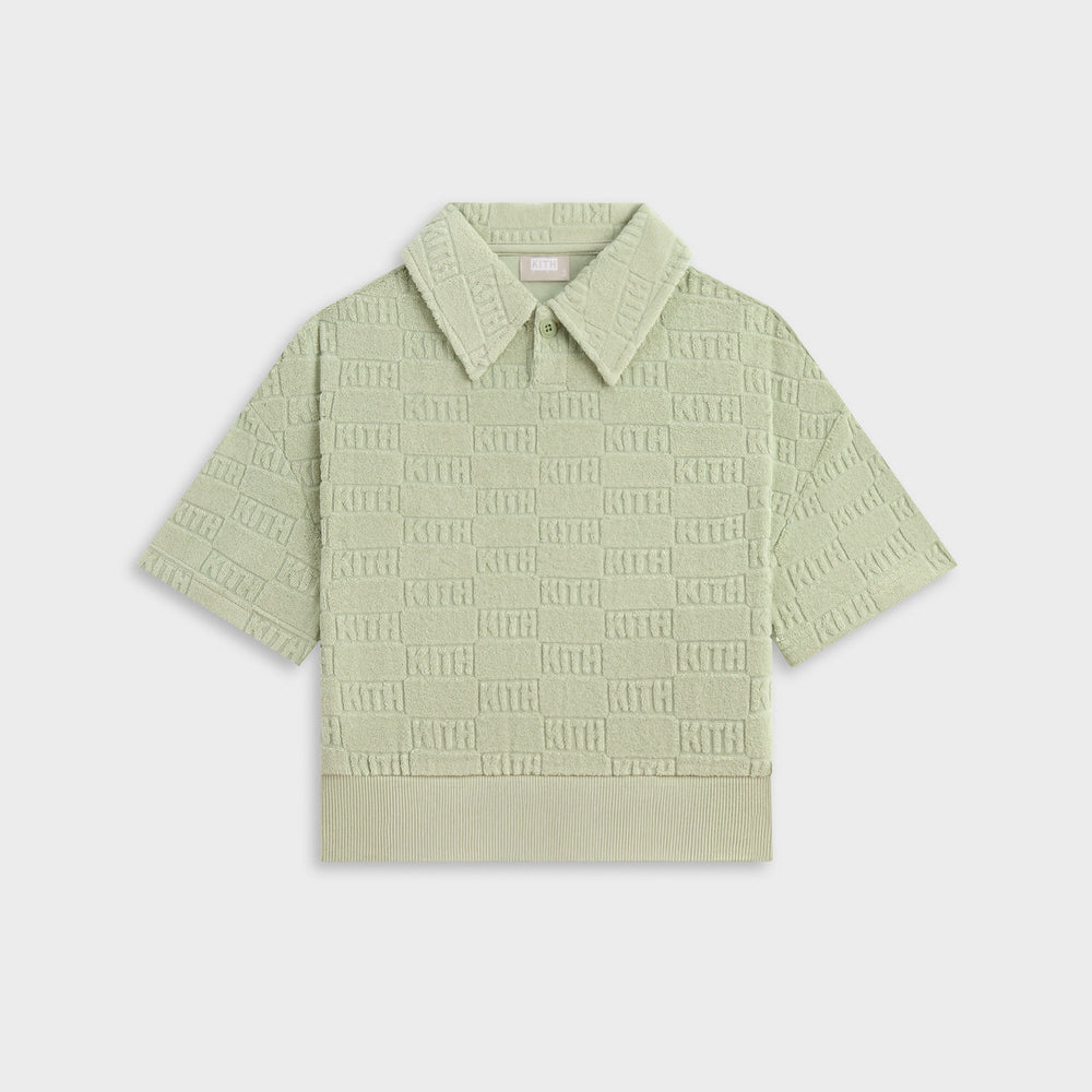 Kith Kids Monogram Pullover Terry Polo - Tranquility | Kith Tranquility