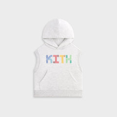 Kith Kids Pathways Sleeveless Hoodie - Light Heather Grey | Kith Light Heather Grey