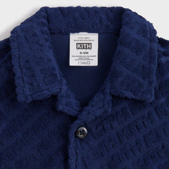 Kith Baby Monogram Terry Camp Shirt - Screen | Kith Screen