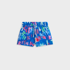 Kith Baby Watercolor Kai Swim Trunk - Marina | Kith Marina