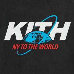 Kith Kids New York to the World Unisphere Vintage Tee - Black | Kith Black