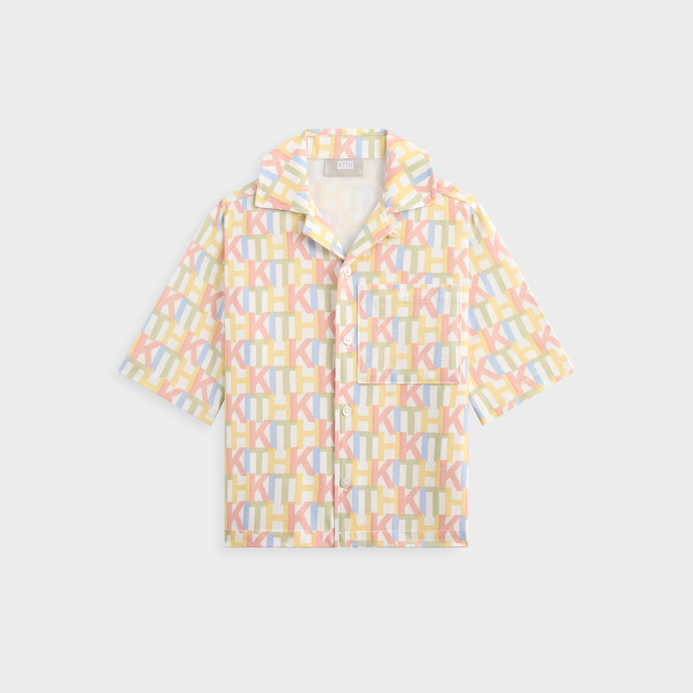 Kith Kids Monogram Thompson Camp Shirt - Silk | Kith Silk