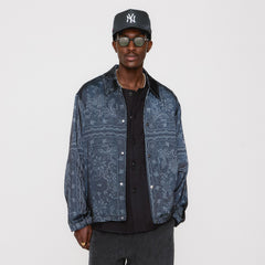 Kith Panelled Bandana Long Sleeve Coaches Jacket - Black | Kith Black