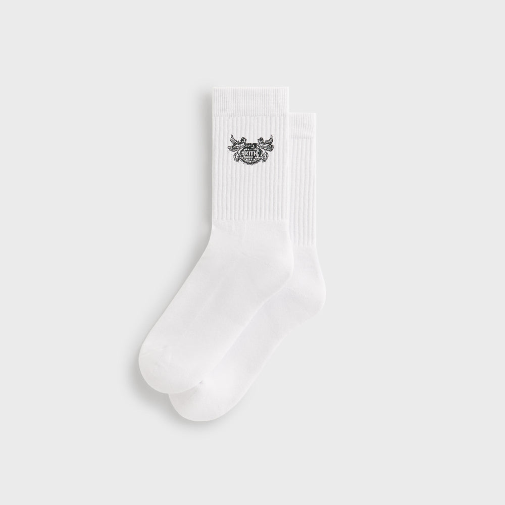 Kith Pegasus Crew Sock - White | Kith White