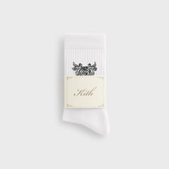 Kith Pegasus Crew Sock - White | Kith White