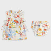 Kith Baby Summer Picnic Dress Bloomer Set - Sandrift | Kith Sandrift