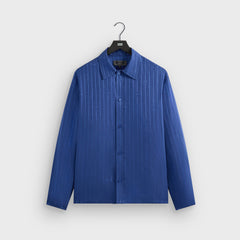 Kith Crest Logo Boxy Collared Overshirt - Bow | Kith Bow