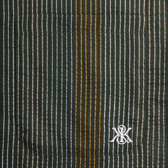 Kith Seersucker Boxy Collared Overshirt - Stadium | Kith Stadium