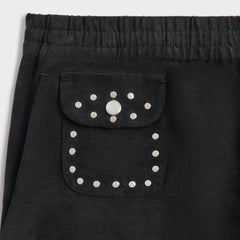 &Kin Cupro Linen Kellen Short - Black | Kith Black