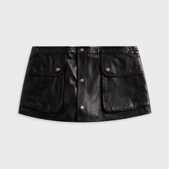R13 Leather Layered Skirt - Black | Kith Black