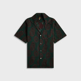 Needles Italian Collar Short Sleeve Shirt - Purple / Green | Kith Purple / Green