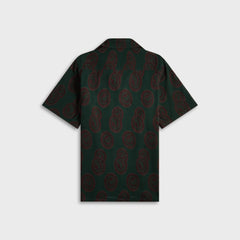 Needles Italian Collar Short Sleeve Shirt - Purple / Green | Kith Purple / Green