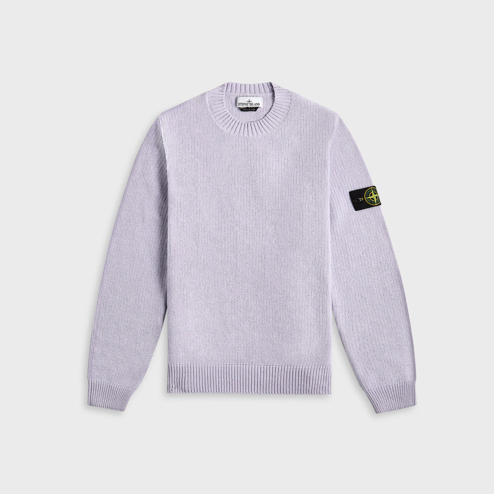 Stone Island Raw Hand Cotton Crewneck - Lilac | Kith Lilac
