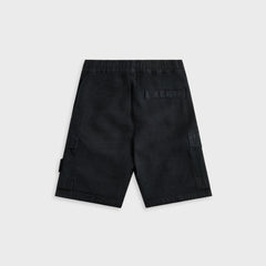 Stone Island Diagonal Linen Garment Dyed Ghost Piece Shorts - Navy Blu | Kith Navy Blue