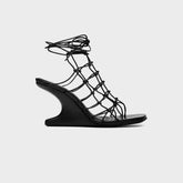 Rick Owens WMNS Web Cantilever 8 Sandali - Pelle Black | Kith Pelle Black
