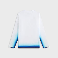 Casablanca Spray Dye Gradient Faded Logo Long Sleeve Tee - Blue Fade | Kith Blue Fade