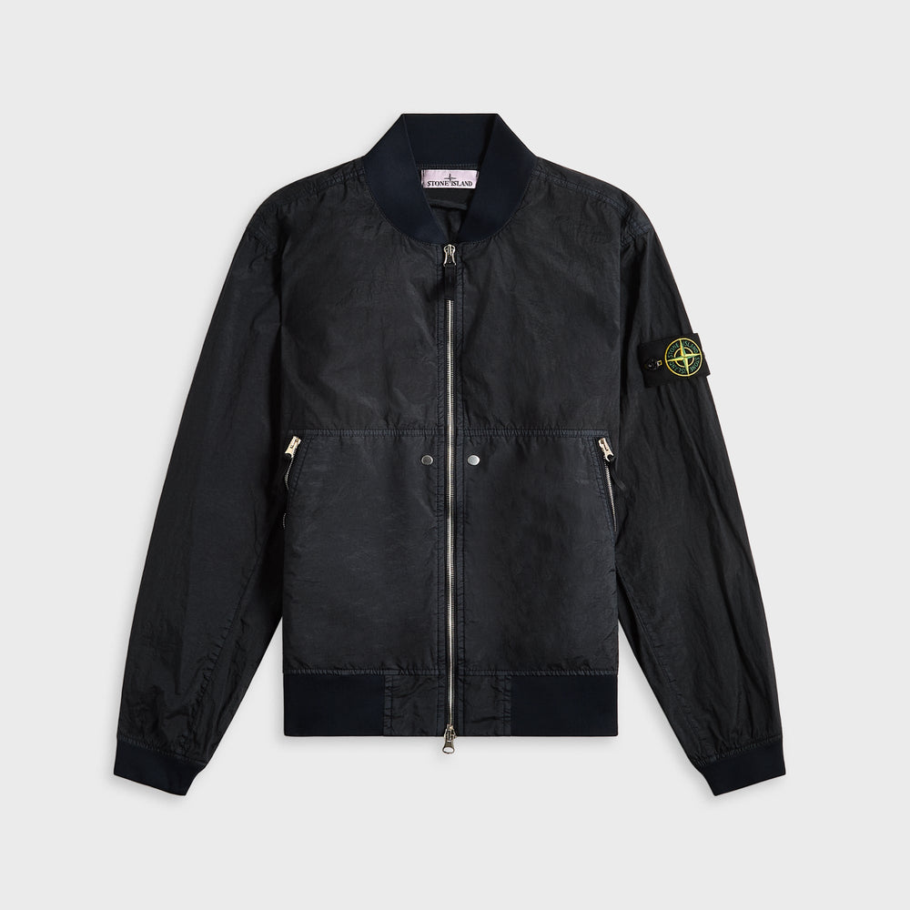 Stone Island Nylon Metal Watro-Tc Garment Dyed Nylon Bomber - Navy Blu | Kith Navy Blue