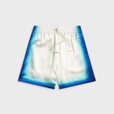Casablanca Drawstring Shorts - Blue Fade / White | Kith Blue Fade / White