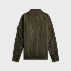 Stone Island Nylon Metal Garment Dyed Shirt - Military Green | Kith Military Green