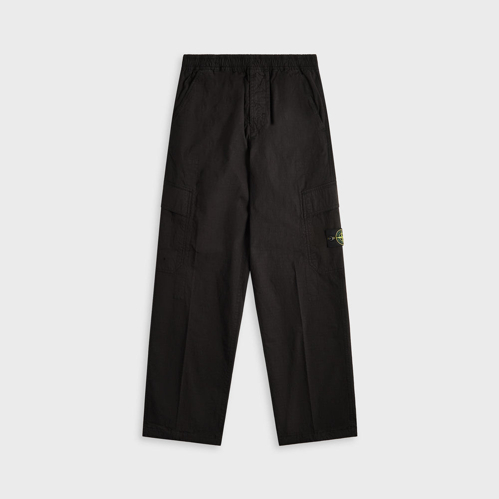 Stone Island Mil-Spec Stretch Ripstop-Tc Garment Dyed Cargo Pant - Bla | Kith Black