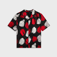 Marni Medium Roses Compact Cotton Short Sleeved Bowling Shirt - Black | Kith Black