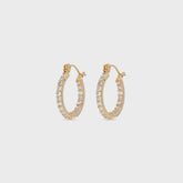 Crystal Haze Serena Small Hoops - Clear | Kith Clear